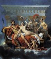 Marte desarmado por Venus y las Tres Gracias Jacques Louis David desnudo